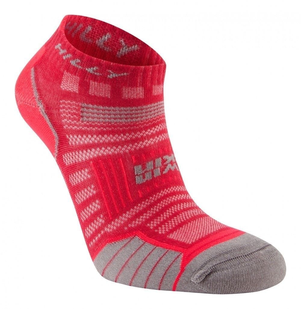 🥇 Calcetines Antiampollas - - Mujer - TWIN SKIN SOCKLET Magenta/Grey Marl - Hillly - Run Store Chile