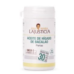 Aceite de Hígado de Bacalao 90 Perlas - Suplemento Omega-3, Vitamina A y D - Ana María Lajusticia