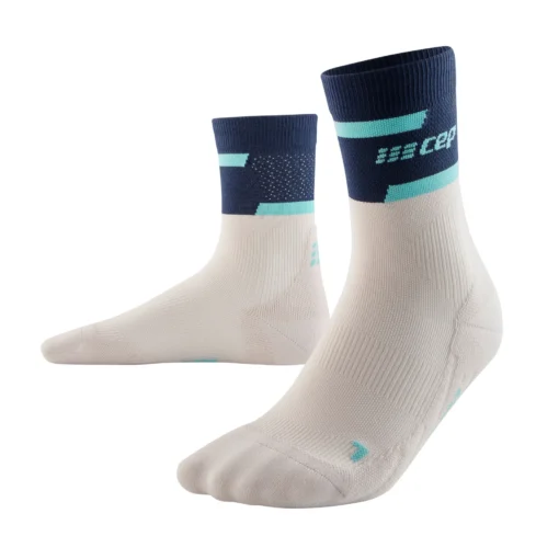 Calcetines de compresión media caña 4.0 – Hombre Azul/Blanquecino - CEP