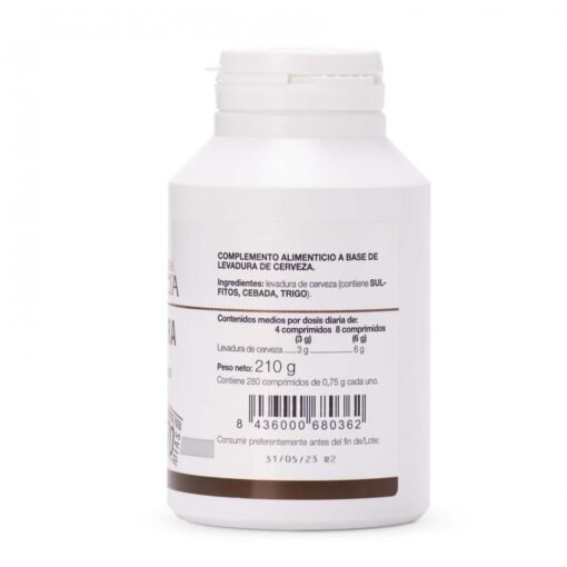 Levadura de Cerveza Ana María Lajusticia 280 Comprimidos - Fuente de Vitaminas B y Proteínas - Imagen 2