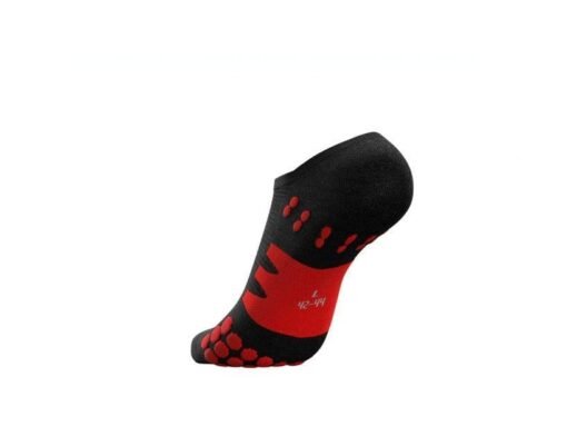 Calcetines Invisibles Compressport Negros Rojos - Imagen 3