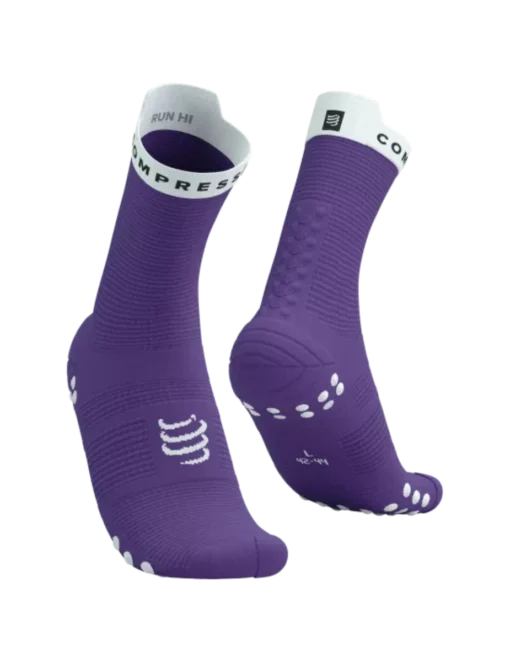 Calcetines Pro Racing Socks RUN HIGH V4.0 Royal/ Lilac - Compressport