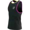 Pro Racing Singlet M Black/Safety Yellow Neon Pink - Hombre - Compressport