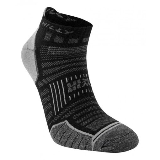 Calcetines Antiampollas – Trekking – Running – TWIN SKIN SOCKLET - Black/Grey Marl - Hilly - Imagen 2