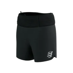 Short de Trail Running Compressport Trail Racing Overshort Hombre Negro