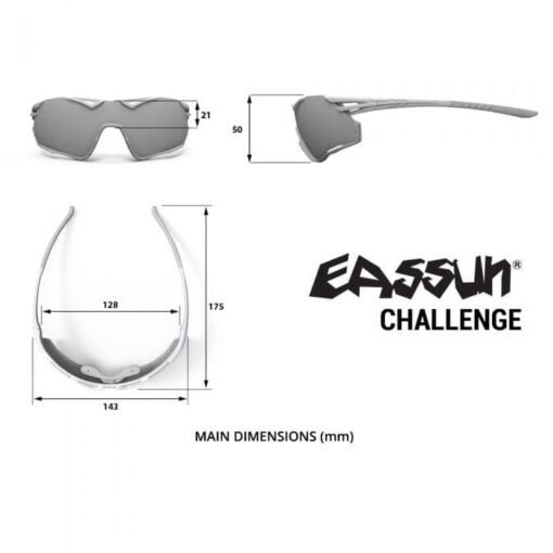 Gafas de Ciclismo Challenge EASSUN, Solares CAT 3, Antideslizantes y Adaptables - Imagen 4