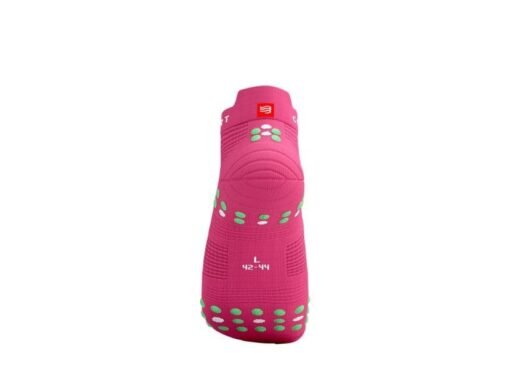 Calcetines de Running Pro Racing V4.0 Cortos Compressport Rosados - Imagen 4