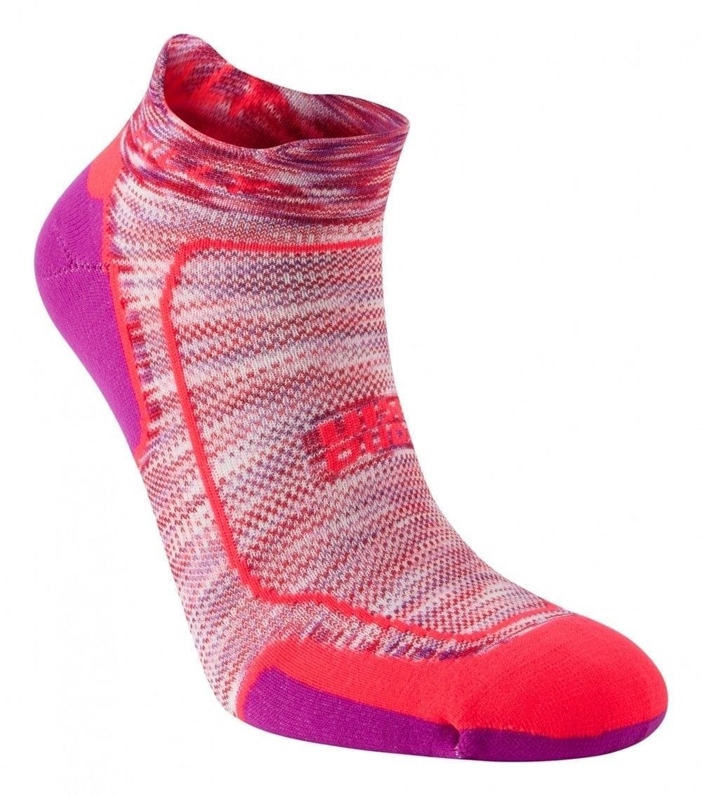 LITE-COMFORT SOCKLET WOMENS - Hot Coral/Grape Juice - Imagen 2