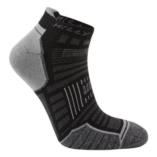 Calcetines Antiampollas – Trekking – Running – TWIN SKIN SOCKLET - Black/Grey Marl - Hilly