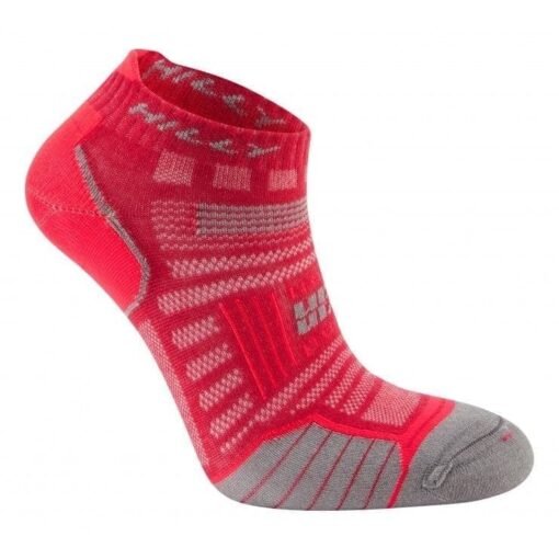 Calcetines Antiampollas - Trekking - Running - Mujer - TWIN SKIN SOCKLET - Magenta/Grey Marl - Hillly - Imagen 2