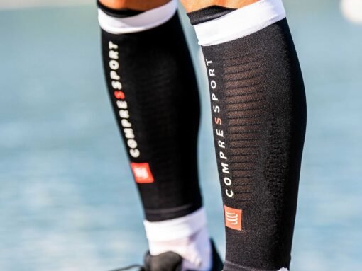 Gemeleras de Running R2 3.0 Compressport Negras - Imagen 5