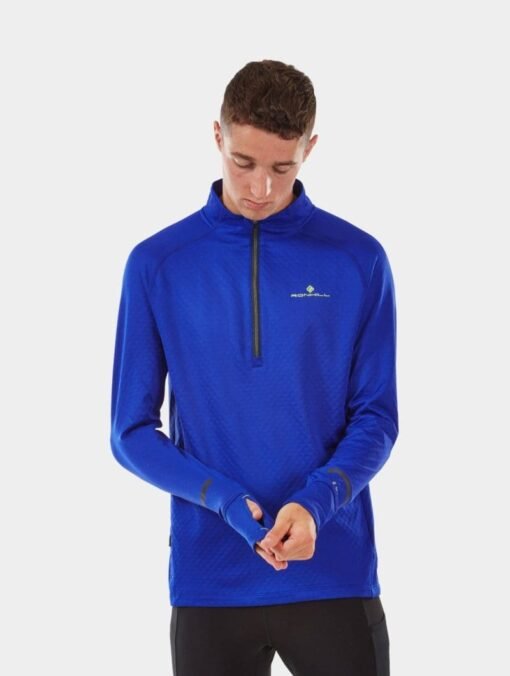 Polera manga larga hombre Tech Prism 1/2 Zip Tee