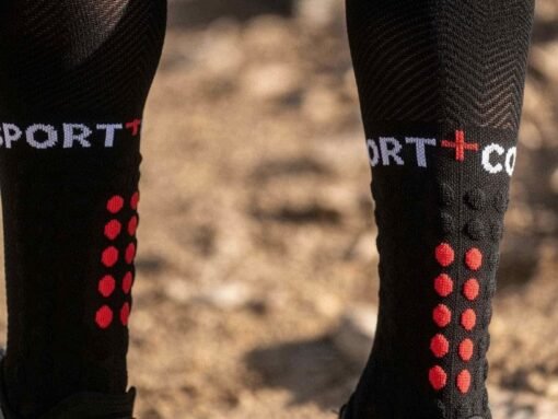 Calcetas de Compresión Running Compressport Negras - Imagen 5