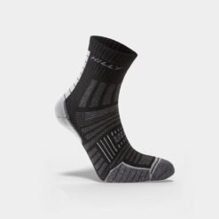 Calcetines Antiampollas - Trekking - Running - TWIN SKIN ANKLET – Black/Grey Marl - Hilly