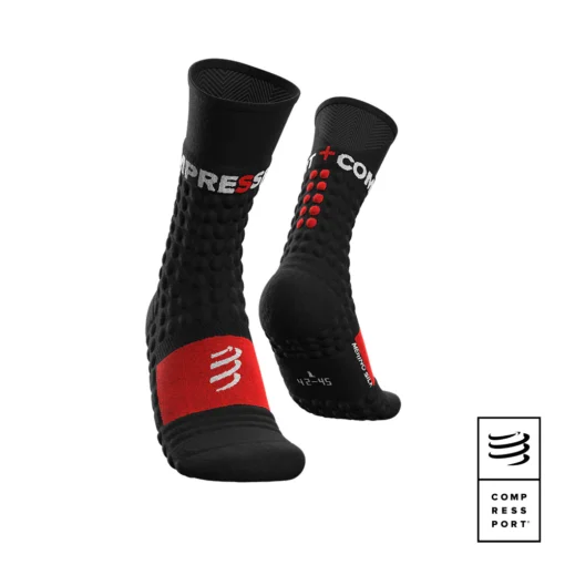 Pro Racing Socks Winter Run - Black/Red