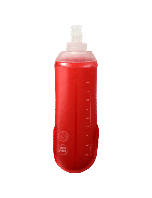 Botella Hidratación Running Compressport Unisex Rojo Válvula Rápida 2
