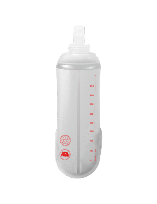 Botella Hidratación Running Compressport Unisex Transparente Válvula Rápida 4