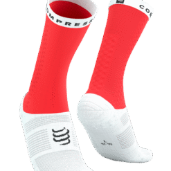 Imagen de Calcetines Ciclismo Compressport Unisex Rojo Fluo Aerodinámicos