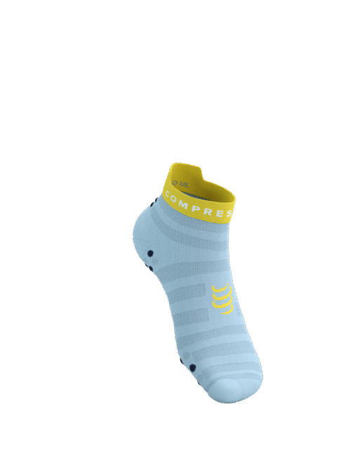 Imagen de Calcetines Running Compressport Unisex Azul Amarillo Ultraligero2