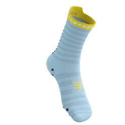 Imagen de Calcetines Running Compressport Unisex Azul Amarillo Ultraligeros Transpirables2