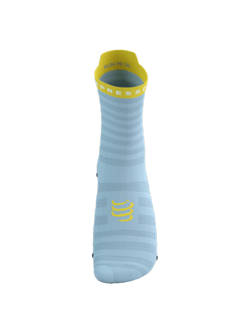 Imagen de Calcetines Running Compressport Unisex Azul Amarillo Ultraligeros Transpirables 3