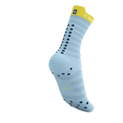 Imagen de Calcetines Running Compressport Unisex Azul Amarillo Ultraligeros Transpirables 4