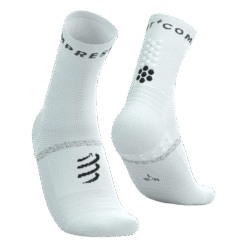 Imagen de Calcetines Running Compressport Unisex Blanco Negro Antideslizante