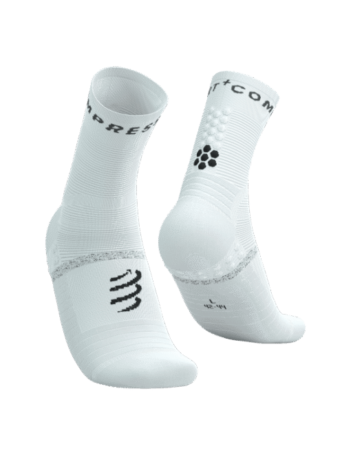 Imagen de Calcetines Running Compressport Unisex Blanco Negro Antideslizante
