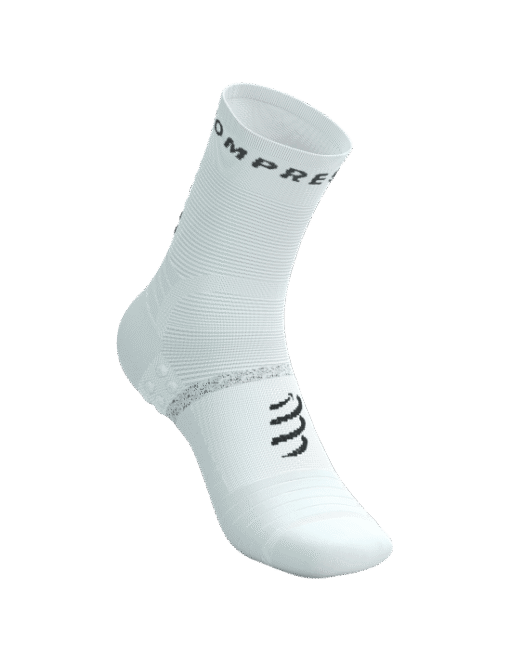 Imagen de Calcetines Running Compressport Unisex Blanco Negro Antideslizante2