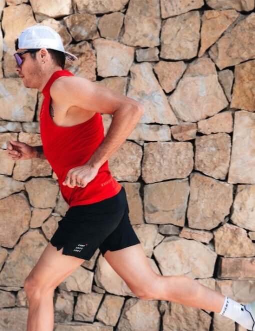 Imagen de Calcetines Running Compressport Unisex Blanco Negro Antideslizante 3