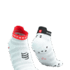 Imagen de Calcetines Running Compressport Unisex Blanco Rojo Negro Ultraligeros
