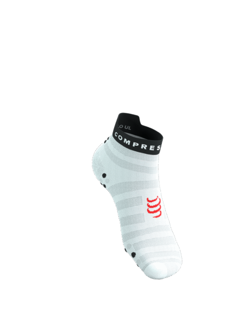 Imagen de Calcetines Running Compressport Unisex Blanco Rojo Negro Ultraligeros2