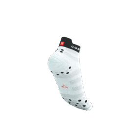 Imagen de Calcetines Running Compressport Unisex Blanco Rojo Negro Ultraligeros 3