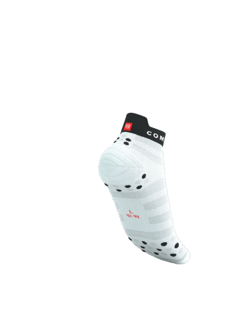 Imagen de Calcetines Running Compressport Unisex Blanco Rojo Negro Ultraligeros 3