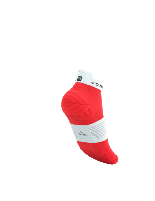 Imagen de Calcetines Running Compressport Unisex Rojo Blanco Antibampollas 4