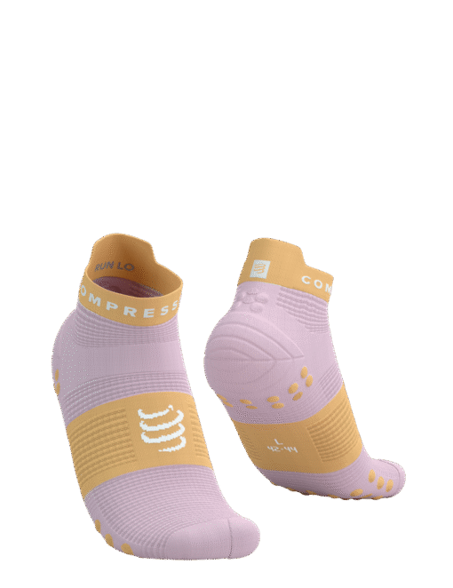 Imagen de Calcetines Running Compressport Unisex Rosado Naranja Antiamolla Transpirables
