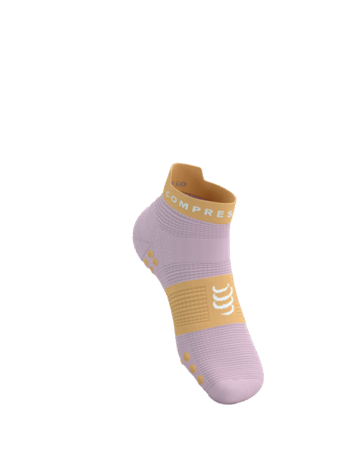 Imagen de Calcetines Running Compressport Unisex Rosado Naranja Antiamolla Transpirables2