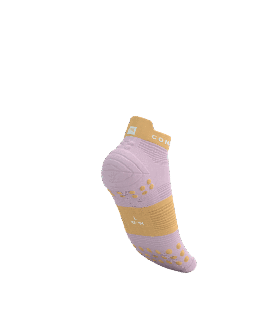 Imagen de Calcetines Running Compressport Unisex Rosado Naranja Antiamolla Transpirables 4