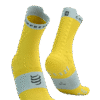 Imagen de Calcetines Trail Running Compressport Unisex Amarillo Azul Amortiguación 3D Dots