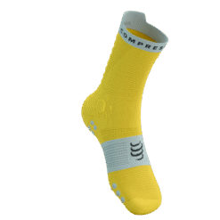 Imagen de Calcetines Trail Running Compressport Unisex Amarillo Azul Amortiguación 3D Dots2