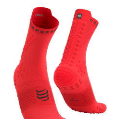 Imagen de Calcetines Trail Running Compressport Unisex Rojo Negro Amortiguación