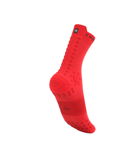 Imagen de Calcetines Trail Running Compressport Unisex Rojo Negro Amortiguación 4