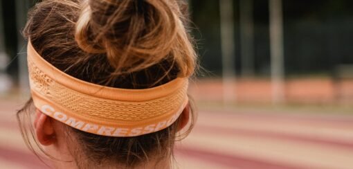 Cinta Running Compressport Unisex Naranja Transpirable 4