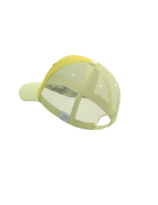 Gorra Running Compressport Unisex Amarillo Visera Curvada 4