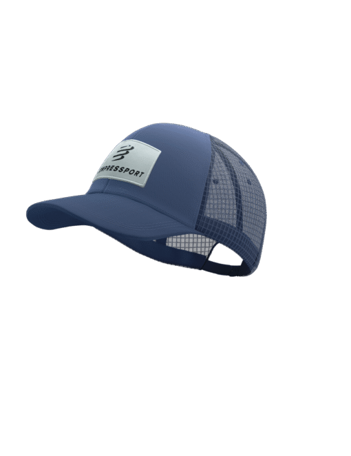 Gorra Trail Running Compressport Unisex Índigo Malla Transpirable 1