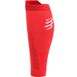 Imagen de Pantorrilleras Compresión Running Compressport Unisex Rojo Reflectante Estabilidad Mejorada 3