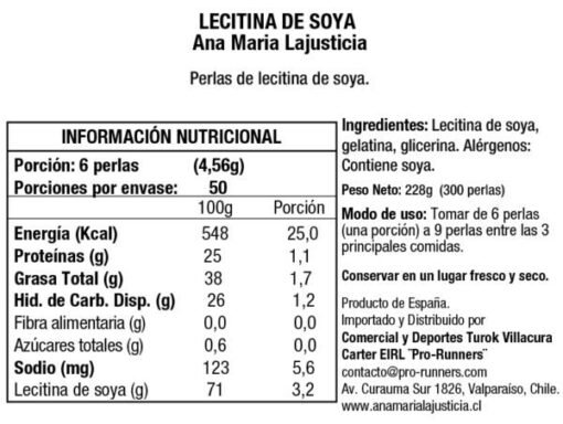 LECITINA DE SOJA (300 perlas) – Ana Maria Lajusticia - Imagen 3