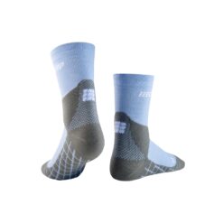Alternative view of Calcetines Senderismo CEP Merino Ligeros Corte Medio Mujer Azul Claro
