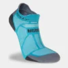 Calcetines Running Caña Baja Marathon Fresh HILLY Mujer Verde Azulado Carbón Amortiguación Mínima Polygiene