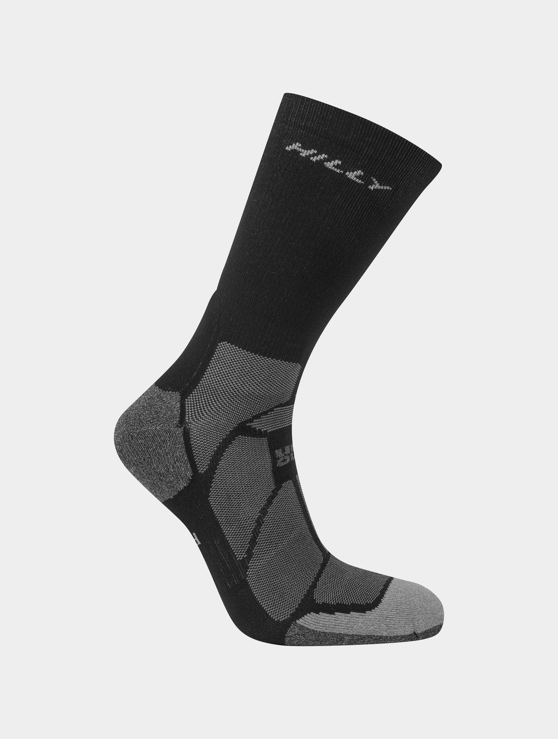 Calcetines Running Caña Alta Hilly Marathon Fresh Crew Negro Gris Control de Olores Permanente - Imagen 7